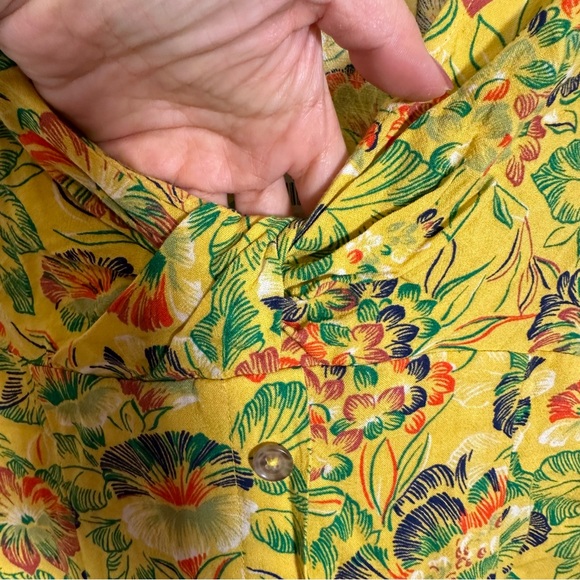 NWT Urban Outfitters Yellow Floral Mini Dress - Picture 9 of 12